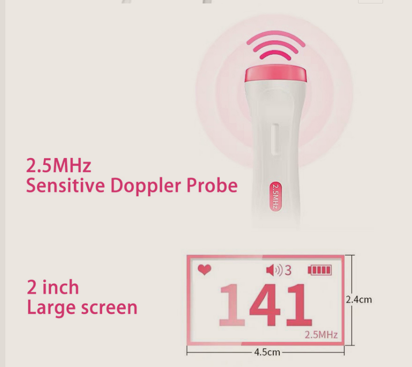 Foetale hartslagmeter Thuis Zwangerschap Baby Foetale geluidshartslagdetector